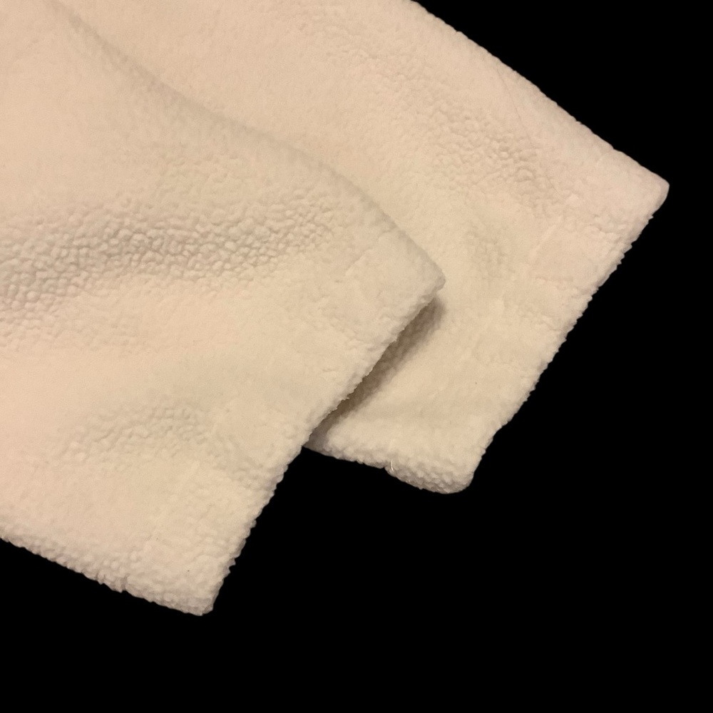 Columbia Cream and Olive Green Sherpa Fleece Pullover - Picture 7 of 11